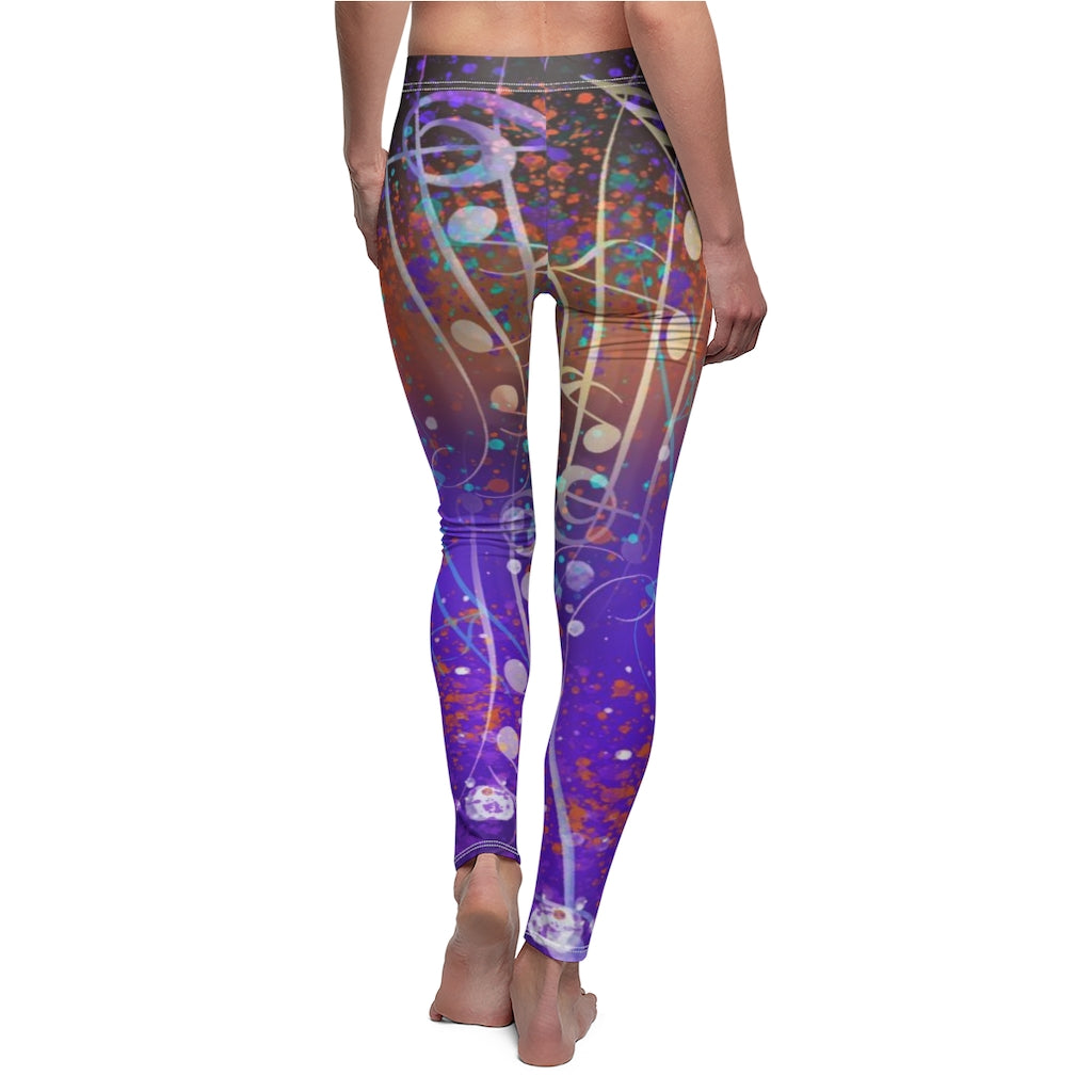 Sport & Casual Leggings - Music Notes