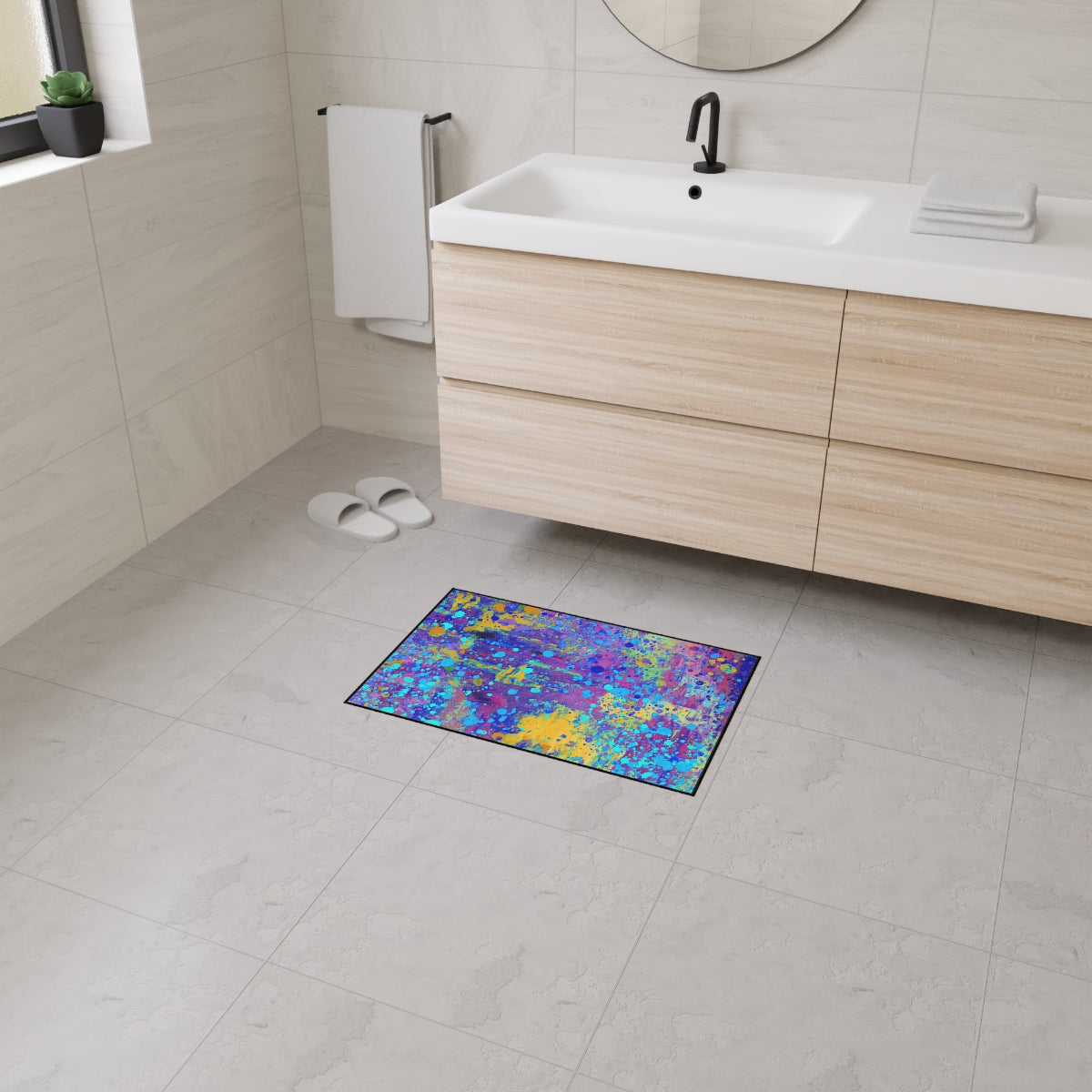 Heavy Duty Floor Mat - Happy Splash