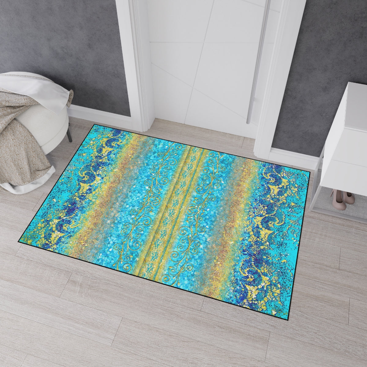 Heavy Duty Floor Mat - Royal Turquoise