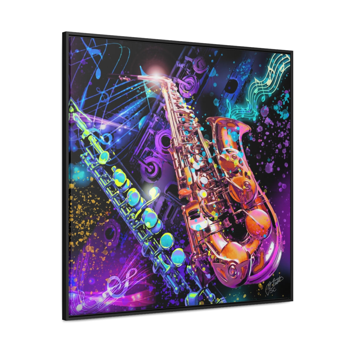 Framed Canvas - Music 2