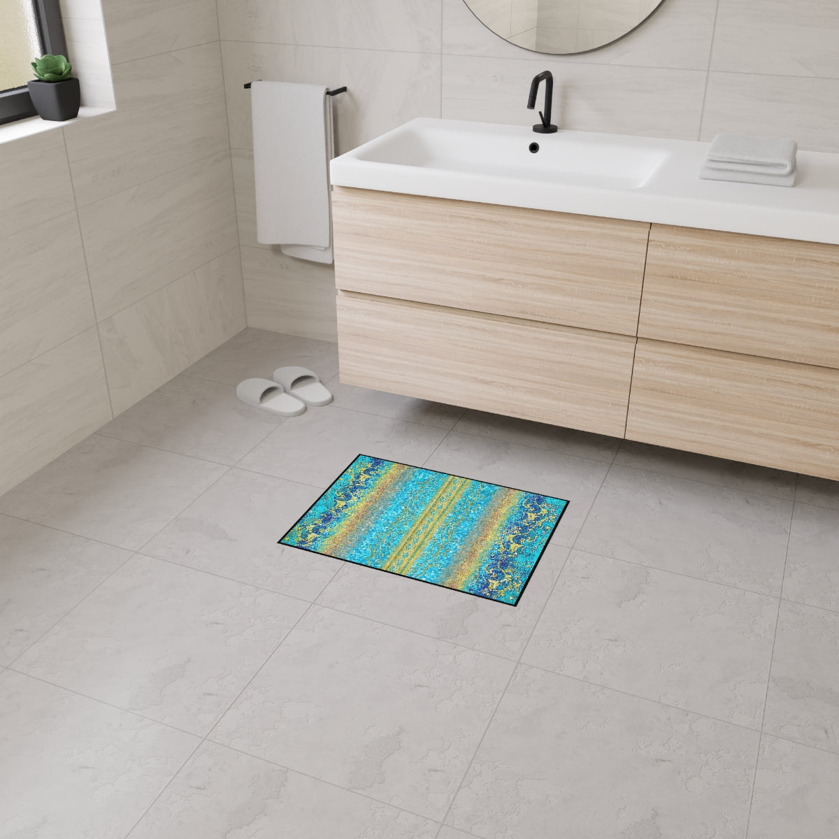 Heavy Duty Floor Mat - Royal Turquoise
