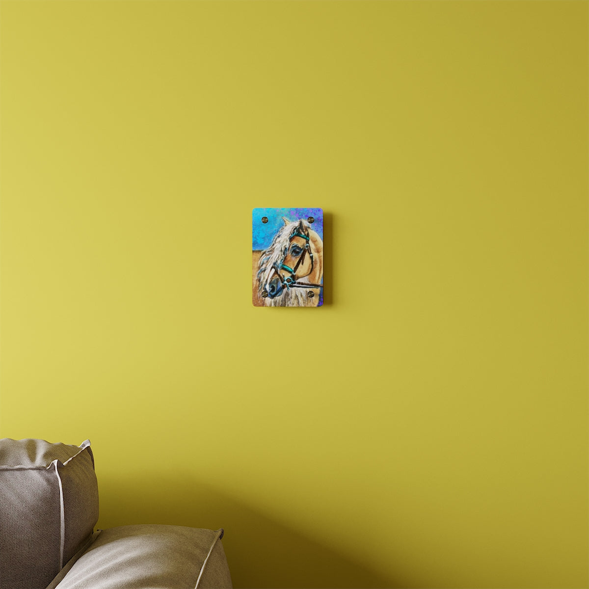 Acrylic Wall Art Panel - Haflinger Horse
