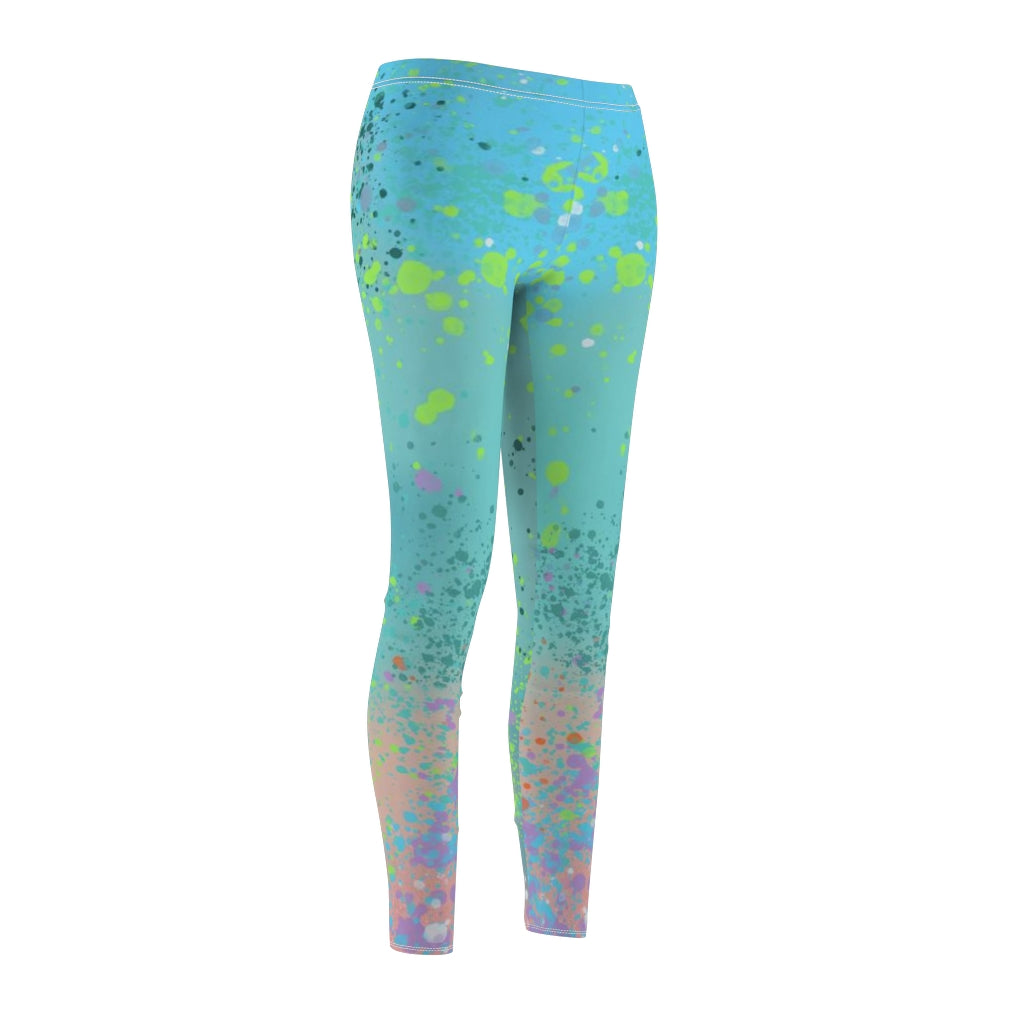 Sport & Casual Leggings - Plumeria Splash