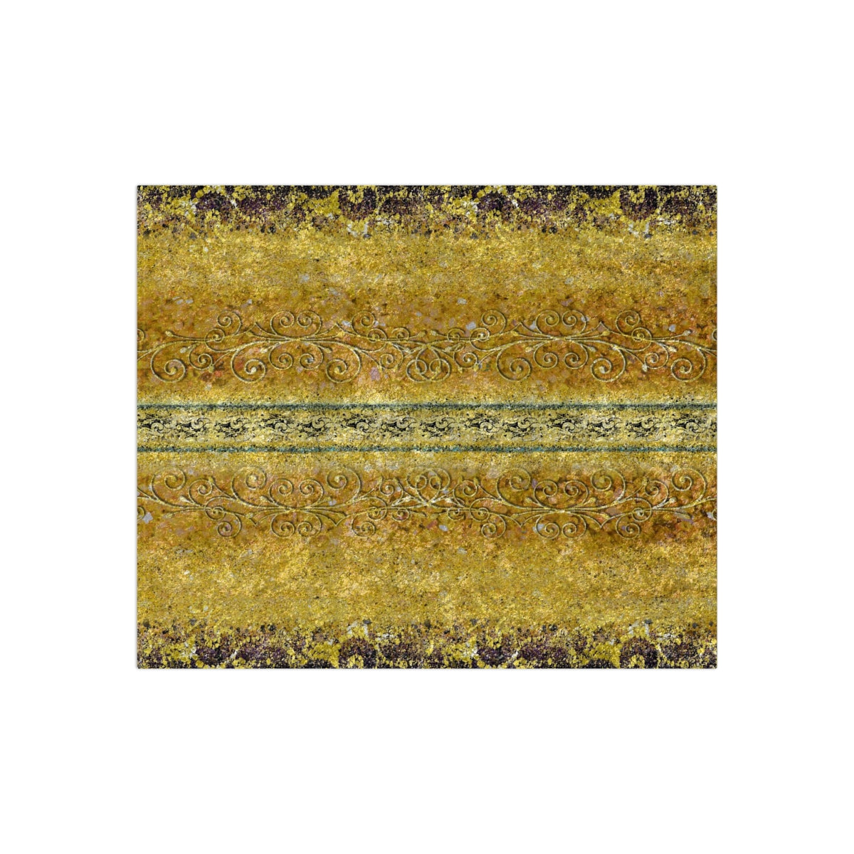 Crushed Velvet Blanket - Royal Gold