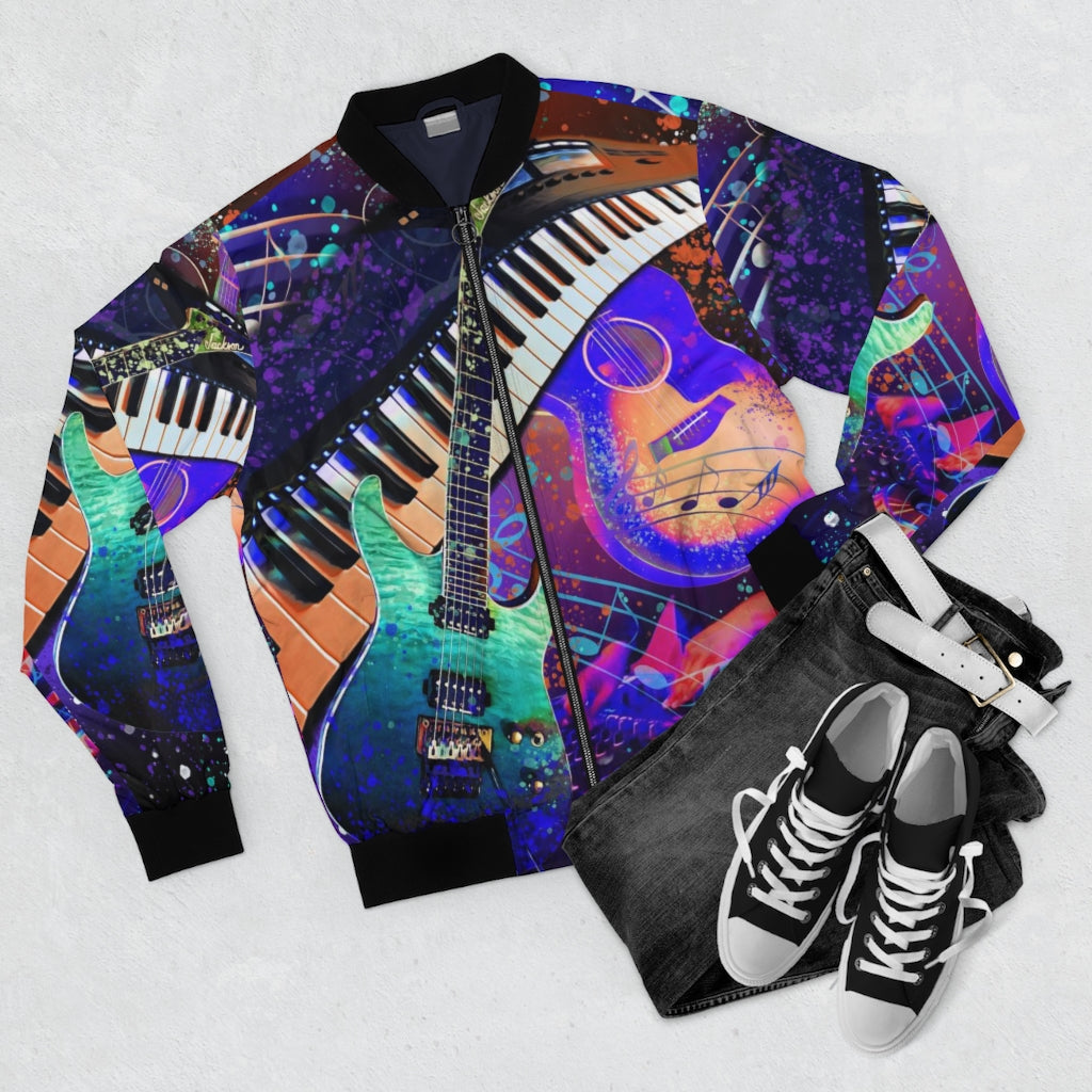 Unisex Bomber Jacket - Music 1