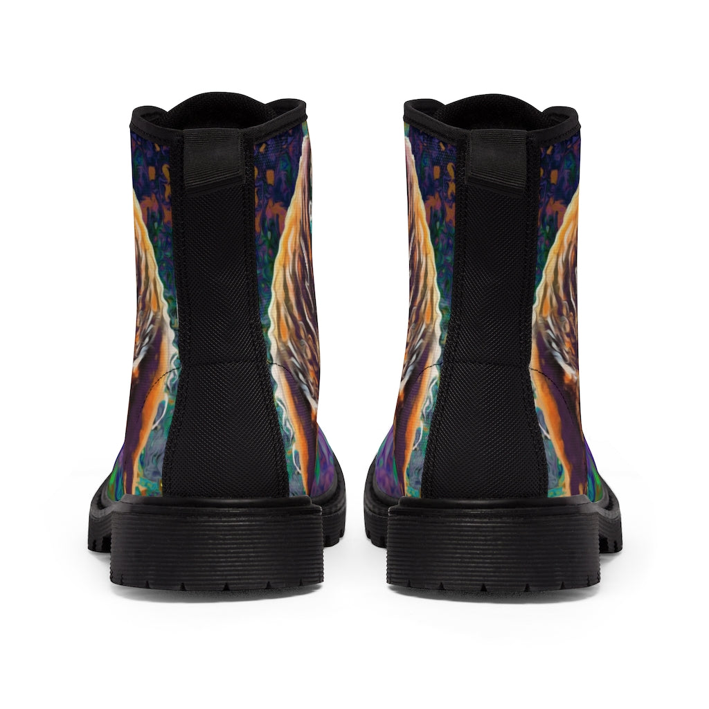 Women's Canvas Boots - Frisian Night