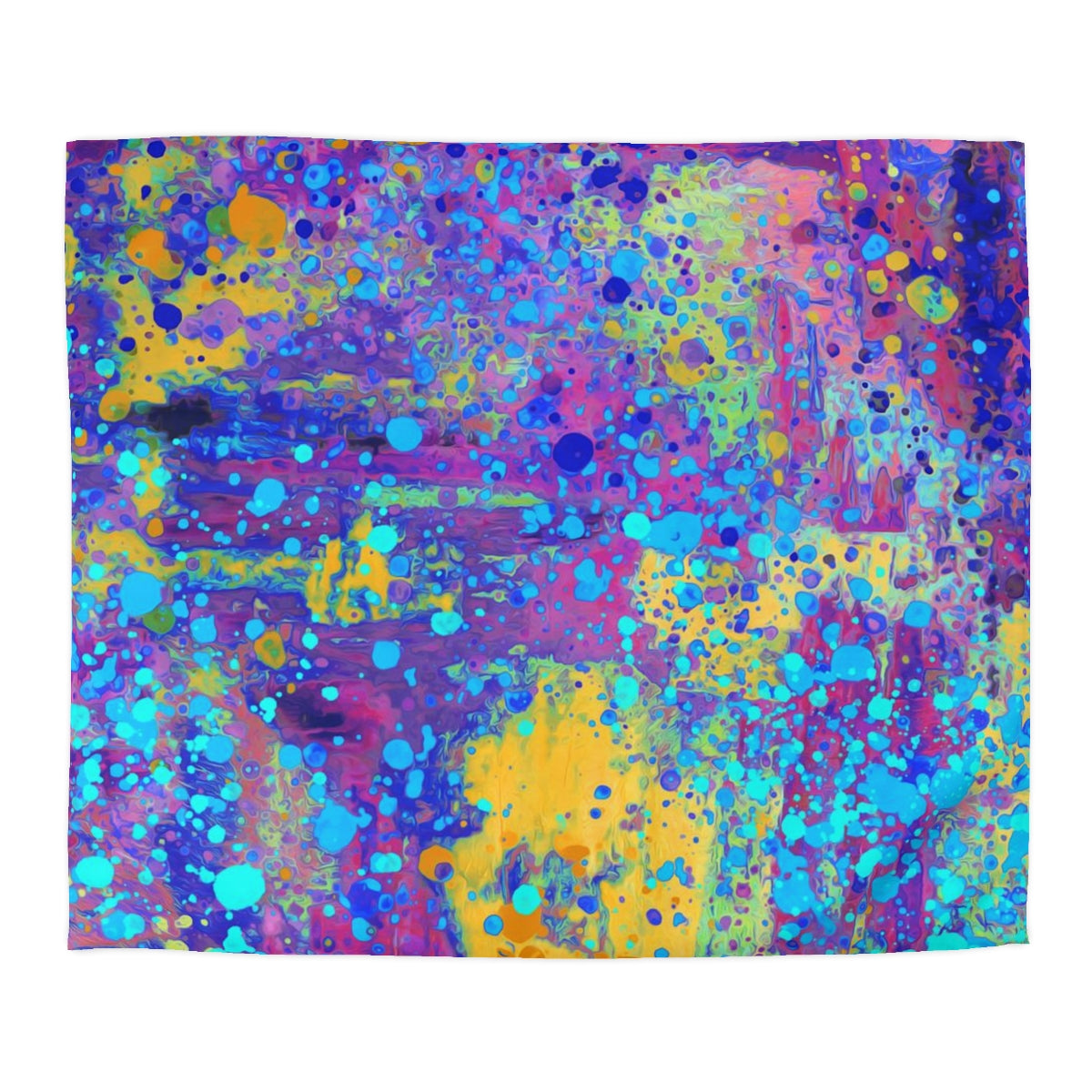 Microfiber Duvet Cover - Happy Splash/Multicolor