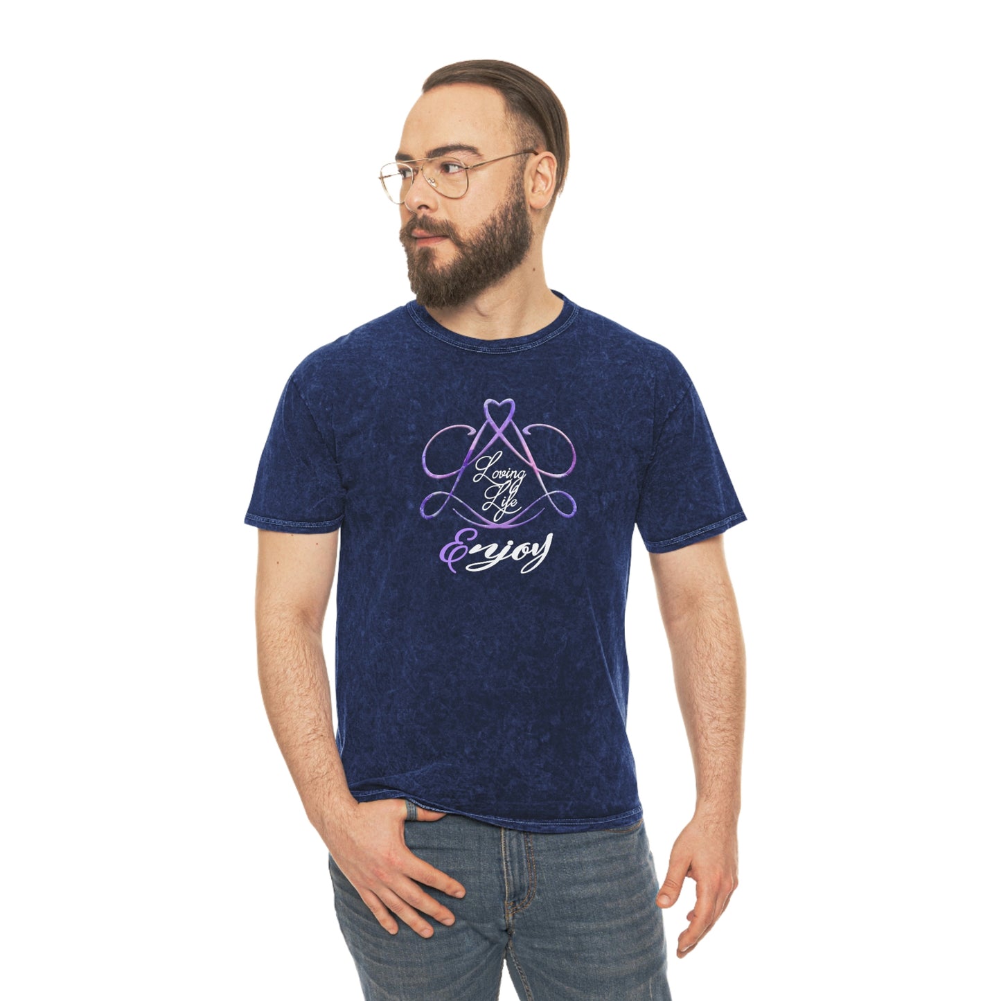 Unisex Mineral Wash T-Shirt - LL/Enjoy