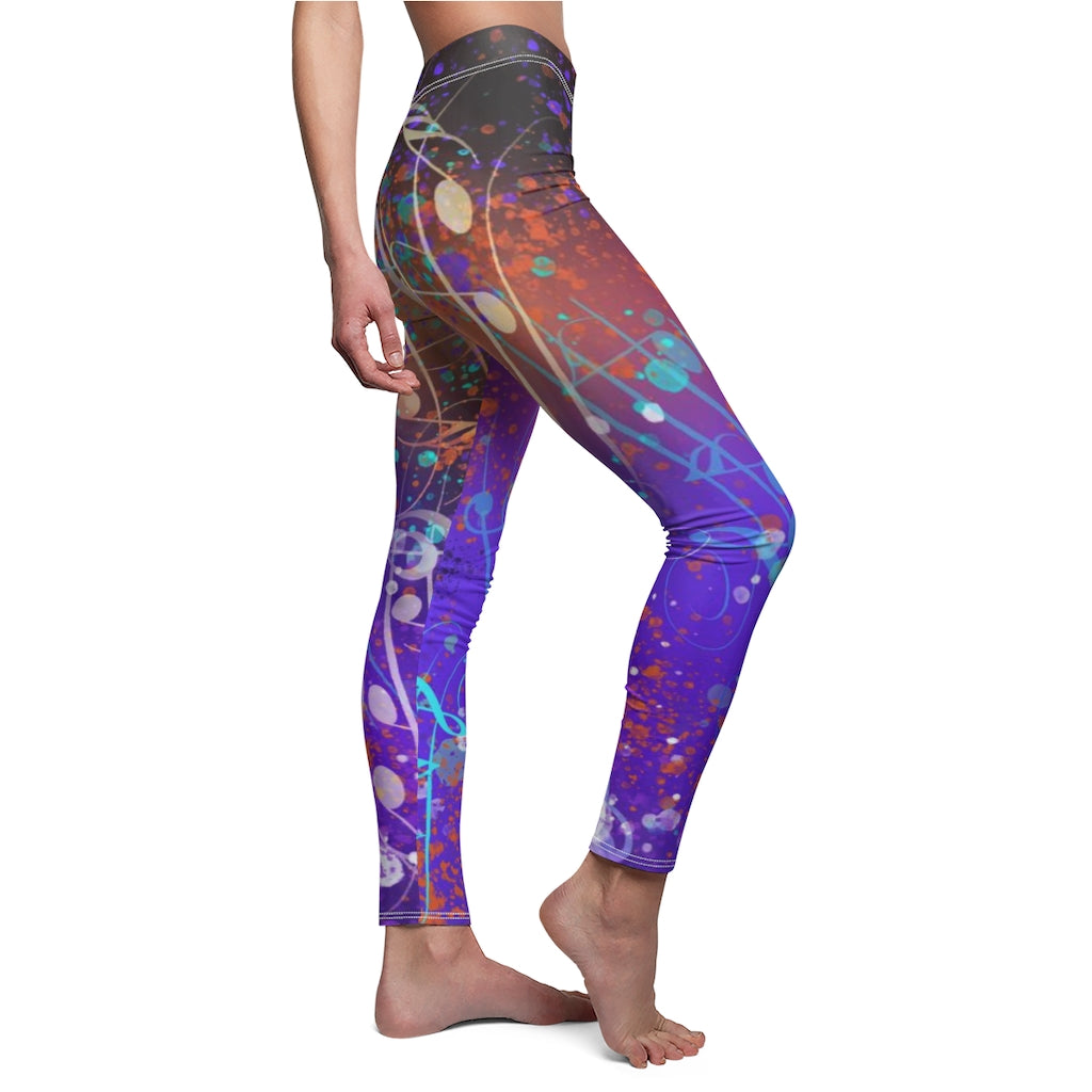 Sport & Casual Leggings - Music Notes
