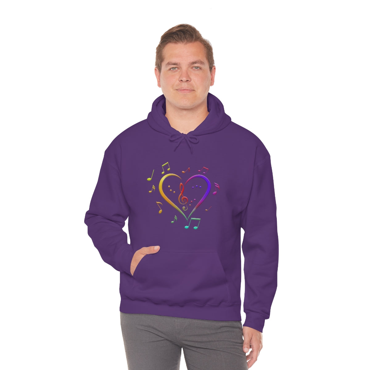 Unisex Heavy Blend™ Hooded Sweatshirt - Love of Music