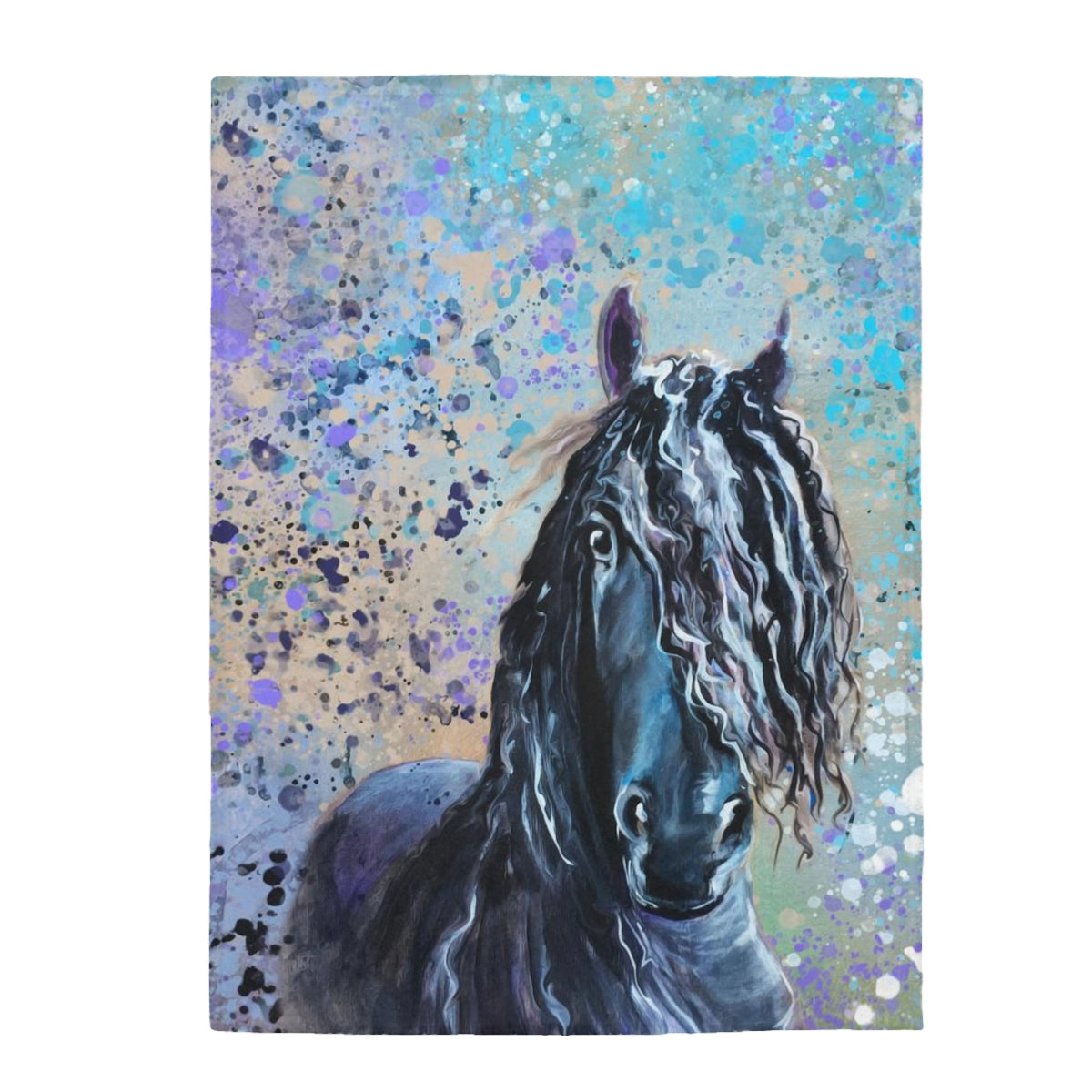 Velveteen Plush Blanket - Frisian Portrait
