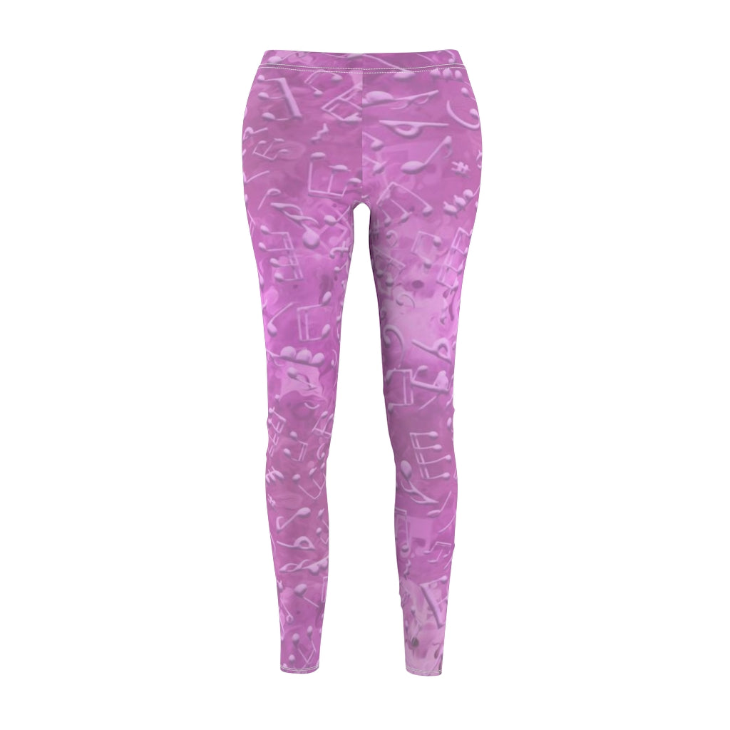 Sport & Casual Leggings - Love of Music/Pink