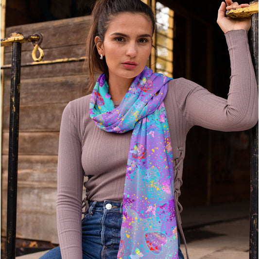 Scarf - Hearts & Butterflies