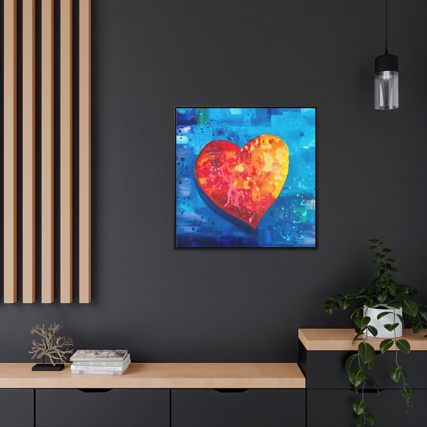 Framed Canvas Print - I Love You