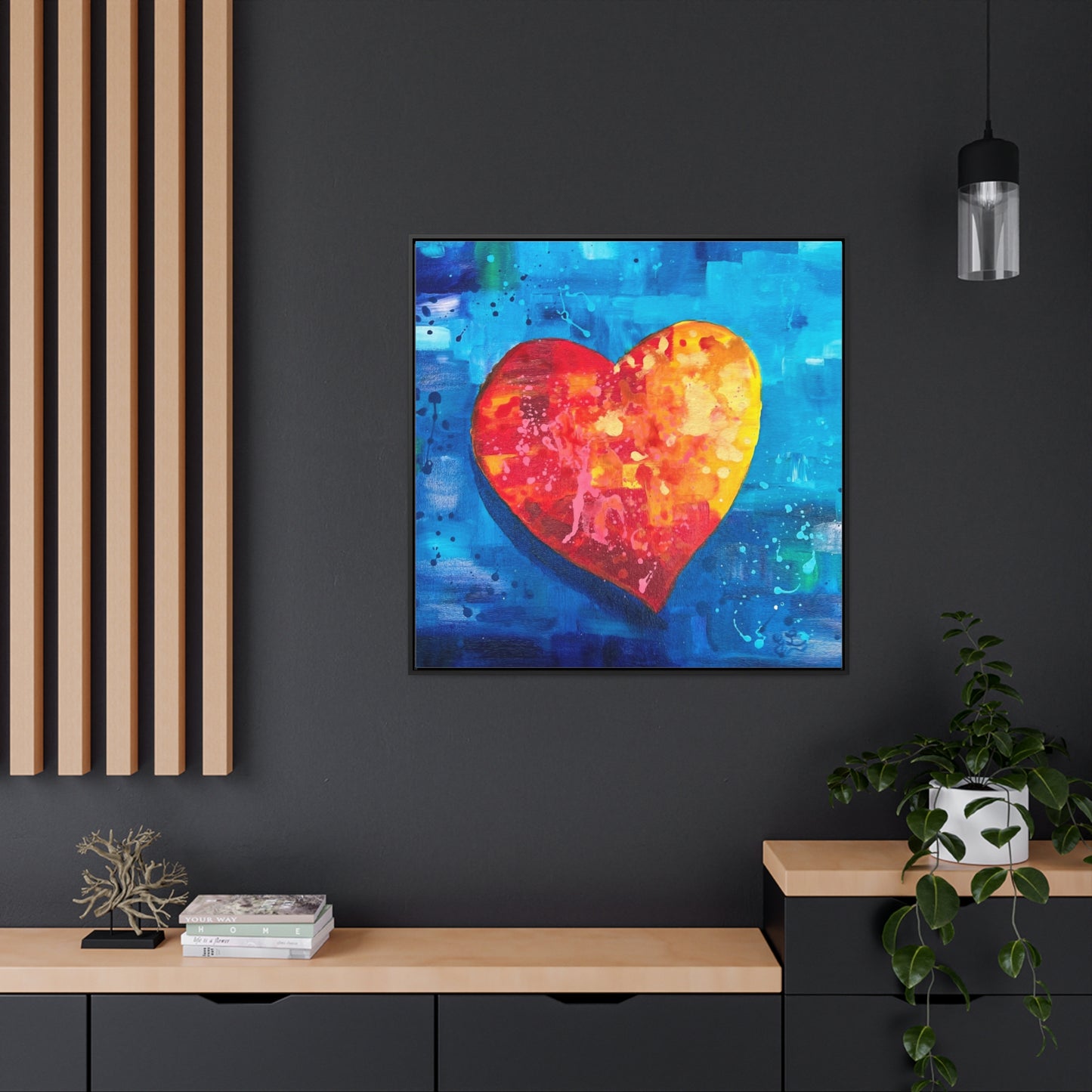 Framed Canvas Print - I Love You