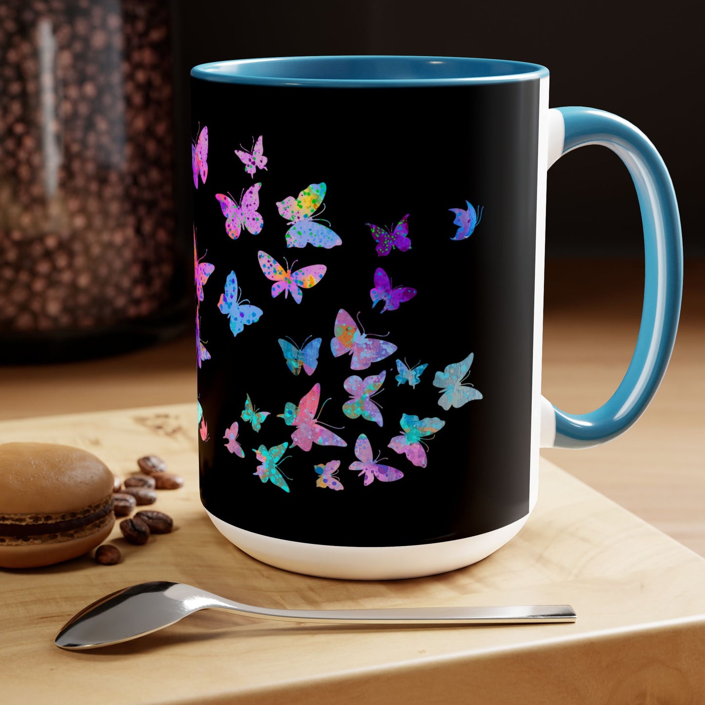 15oz Two-Tone Coffee Mugs - Love is FREE