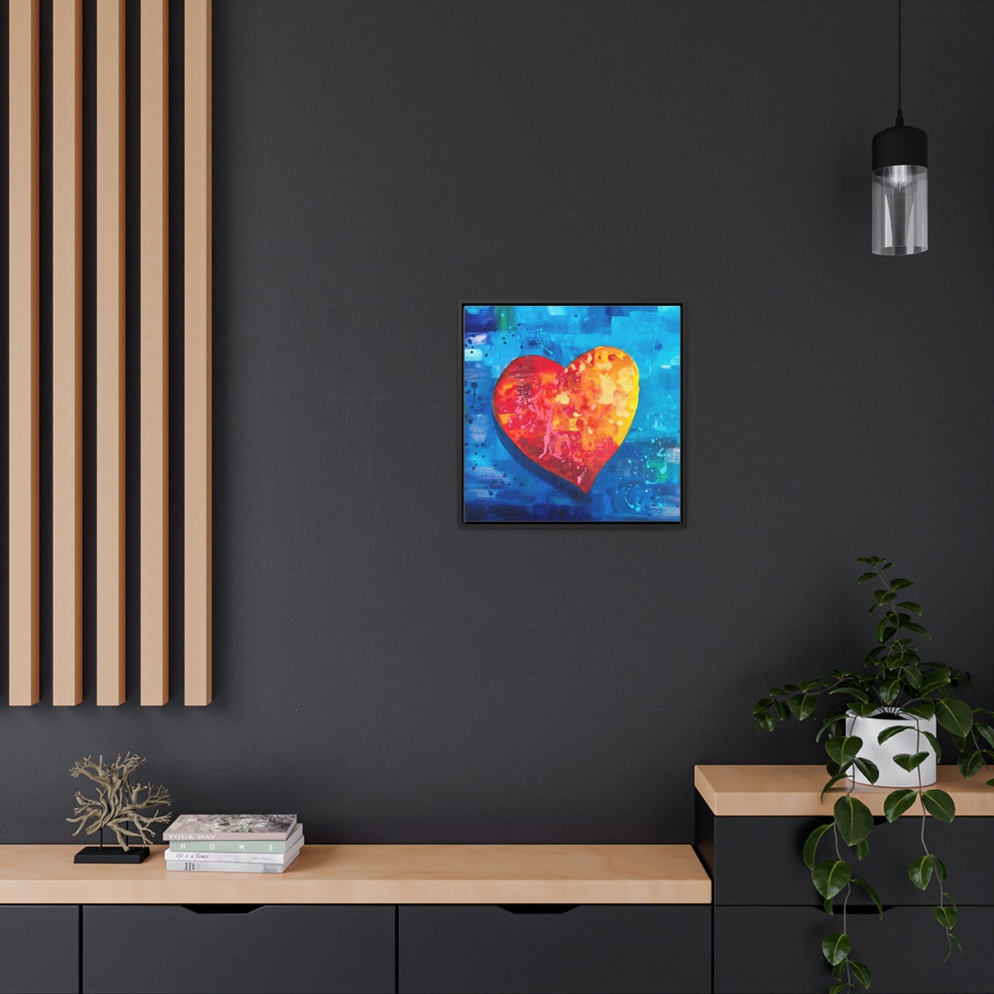 Framed Canvas Print - I Love You