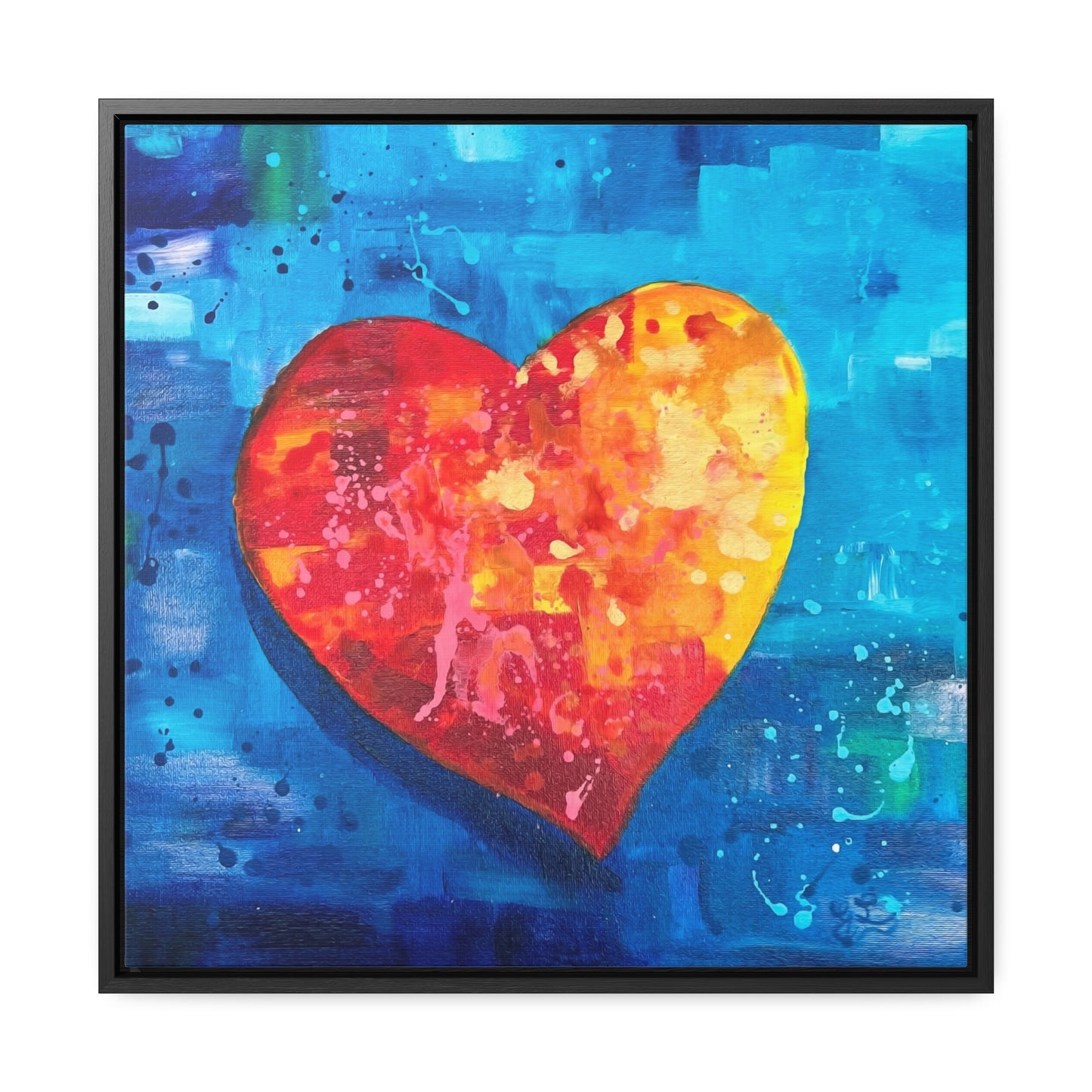 Framed Canvas Print - I Love You