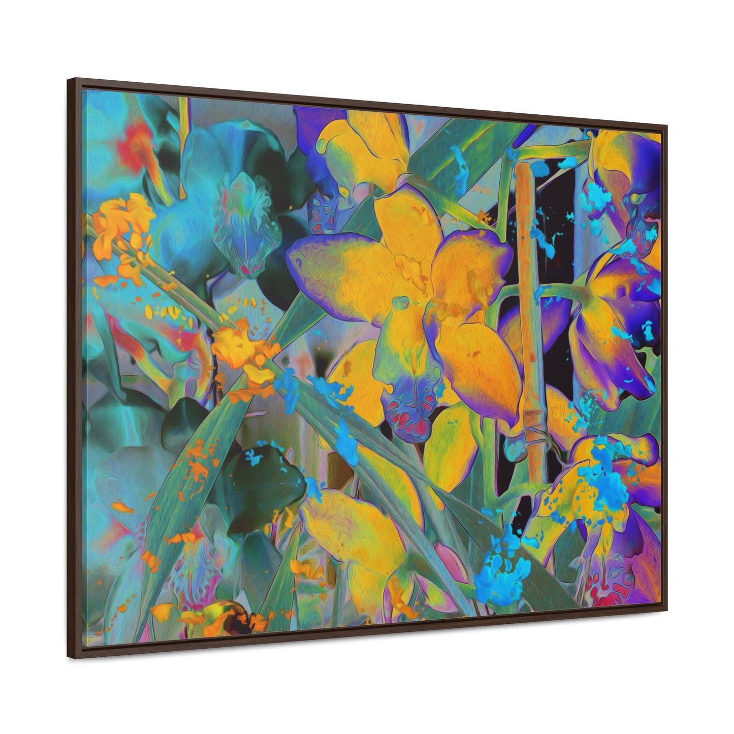 Midnight Orchid - Framed Gallery Canvas
