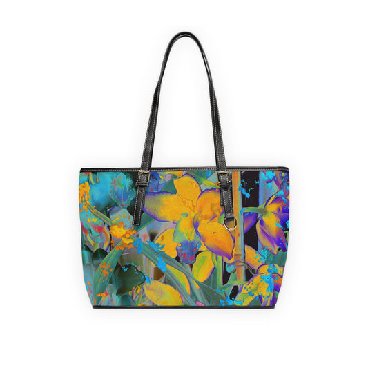 VEGAN Leather Shoulder Bag - Midnight Orchid