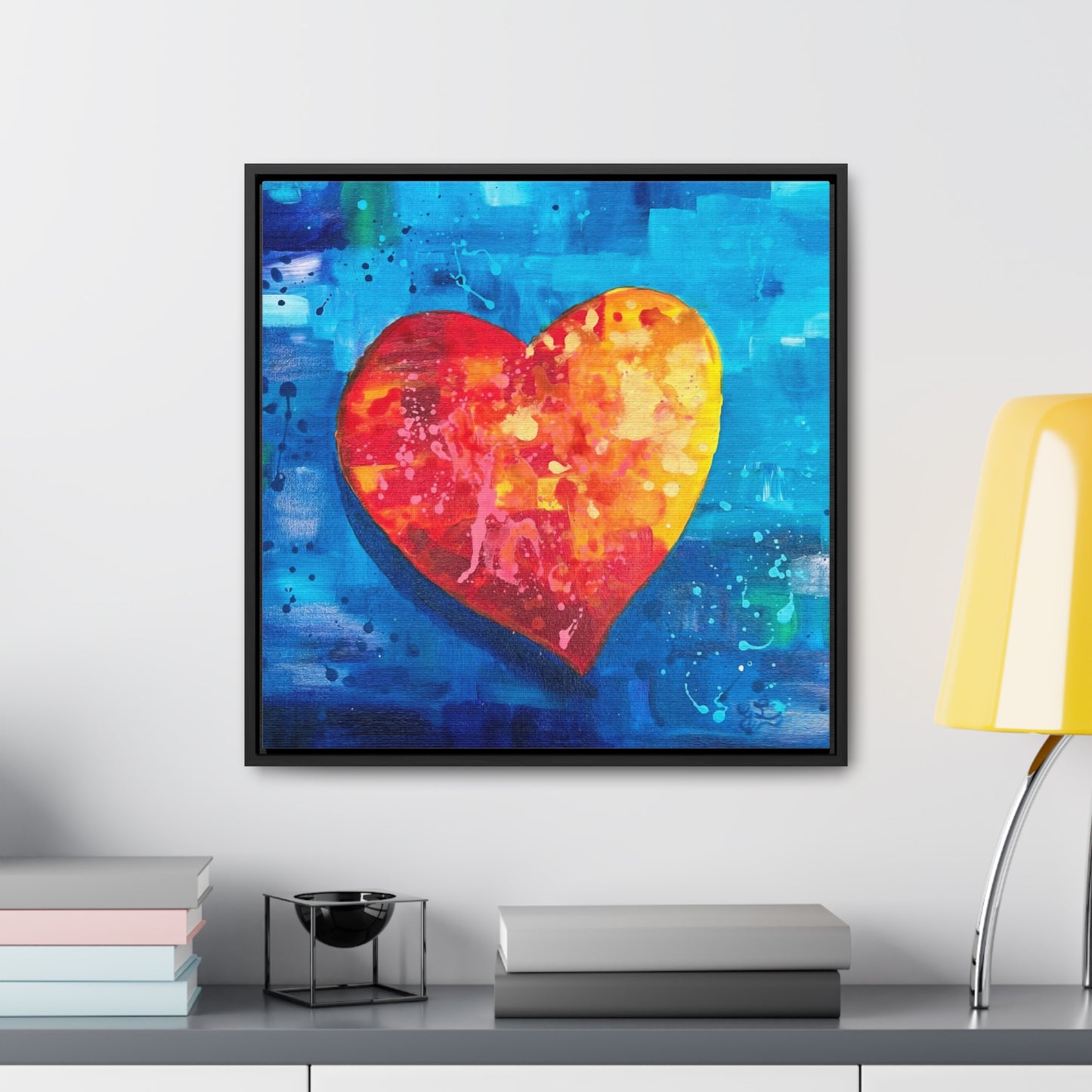 Framed Canvas Print - I Love You