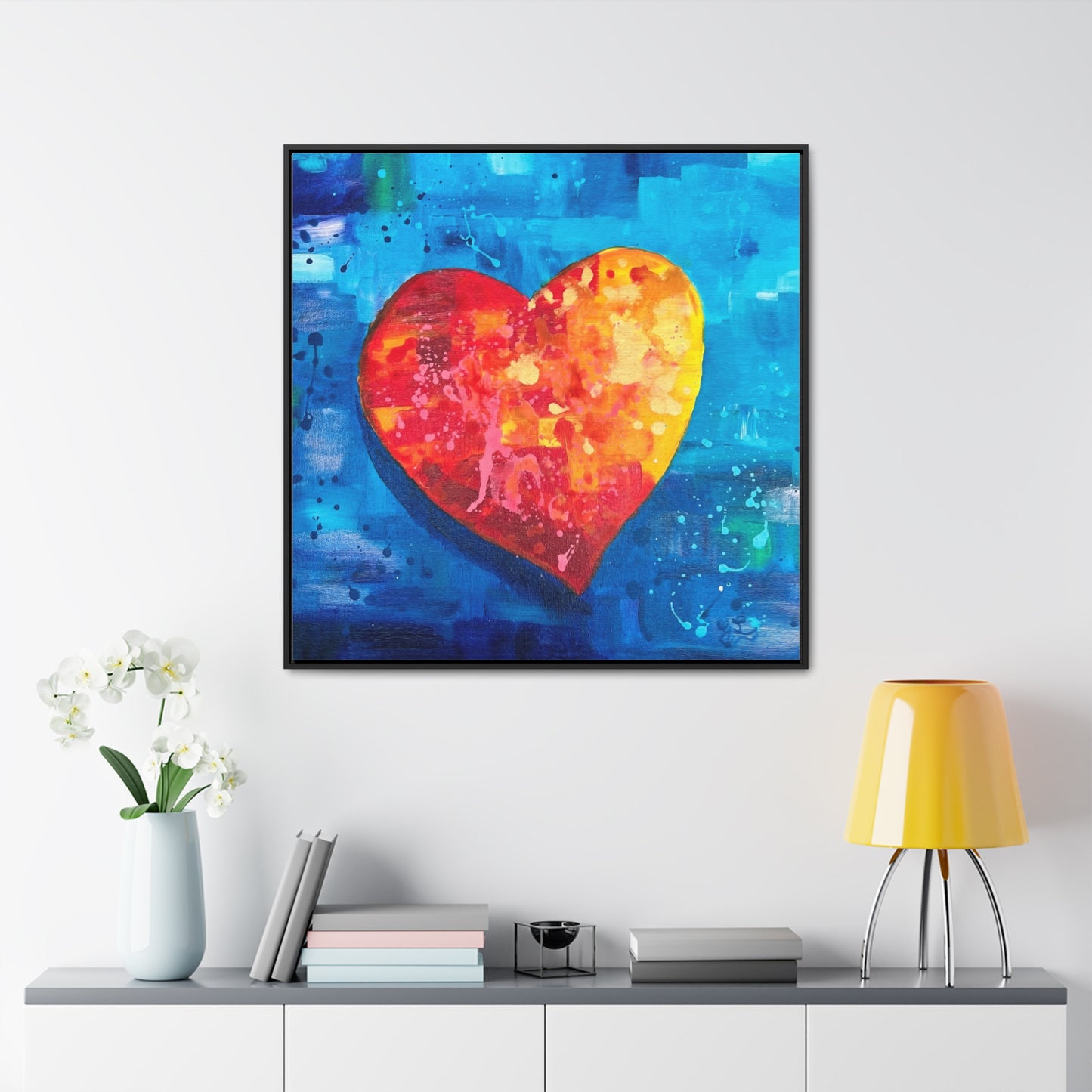 Framed Canvas Print - I Love You