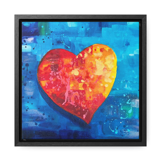 Framed Canvas Print - I Love You