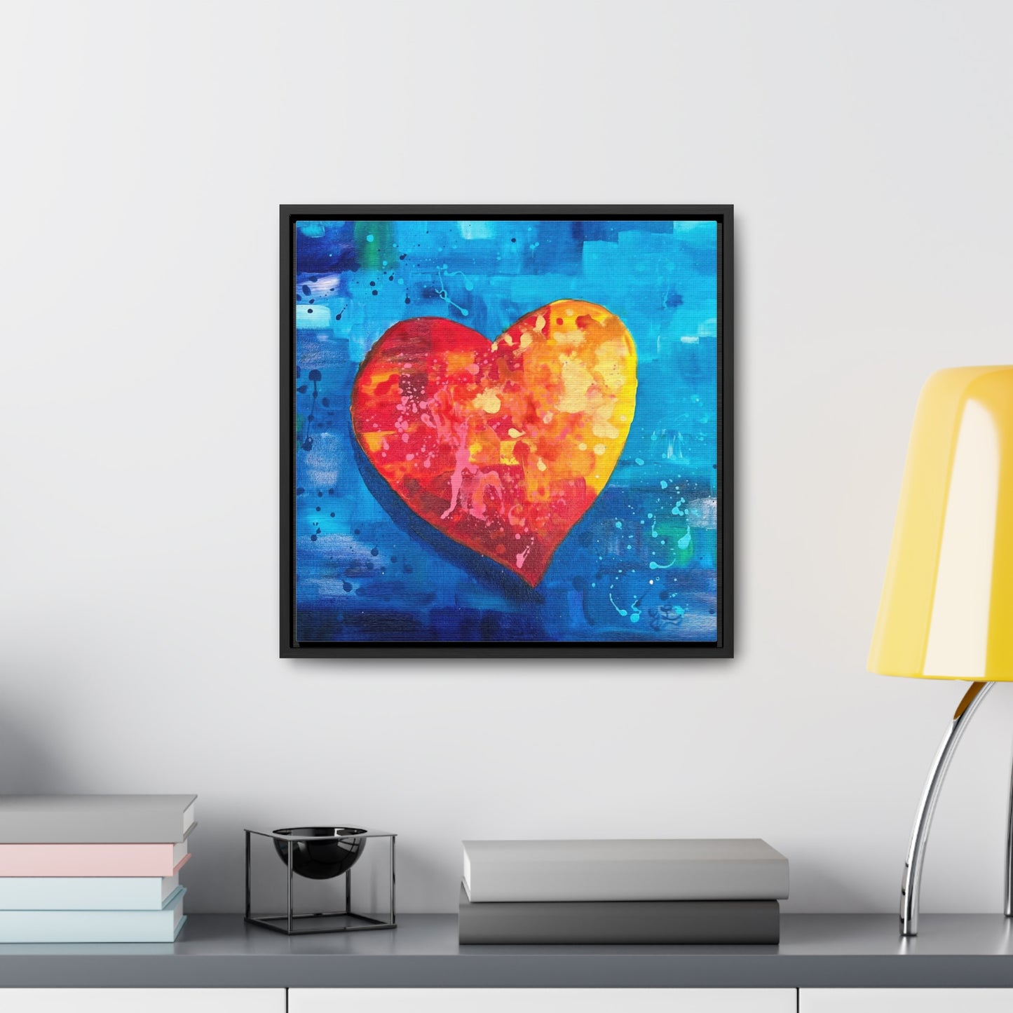 Framed Canvas Print - I Love You