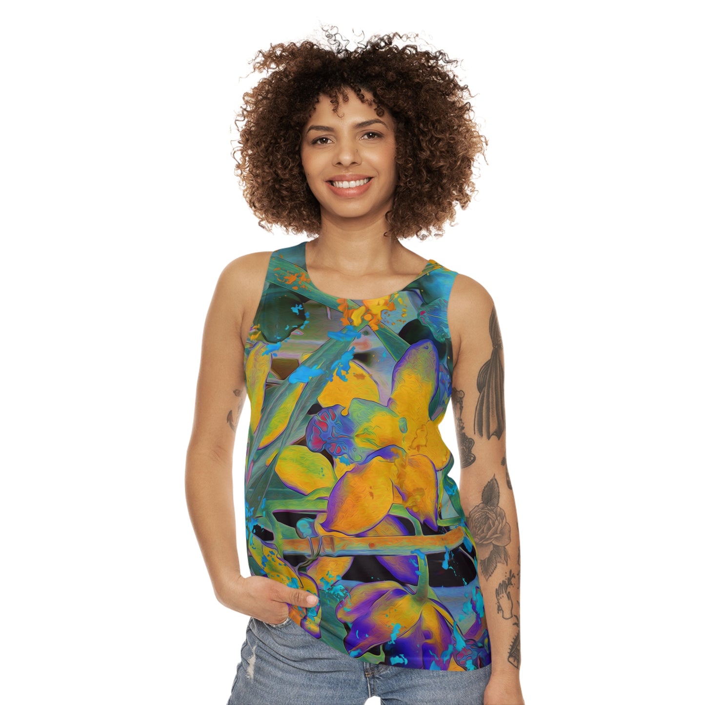 Unisex Tank Top - Midnight Orchid