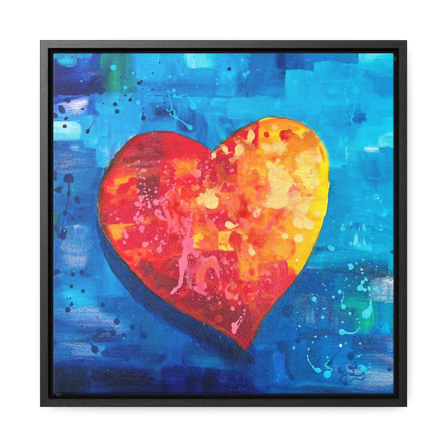 Framed Canvas Print - I Love You