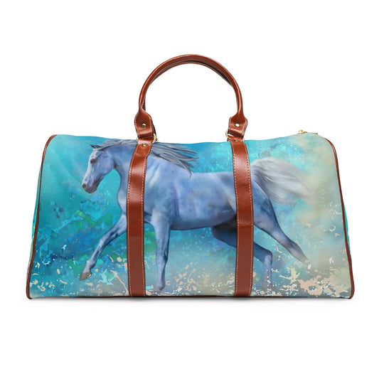 Waterproof Travel Bag - Blue Horse