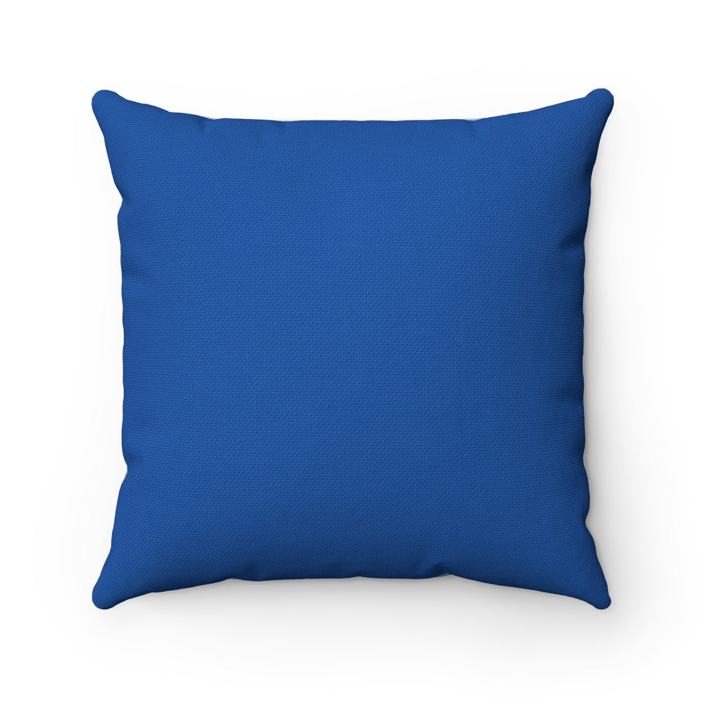 Square Pillow - Blue Hibiscus 2