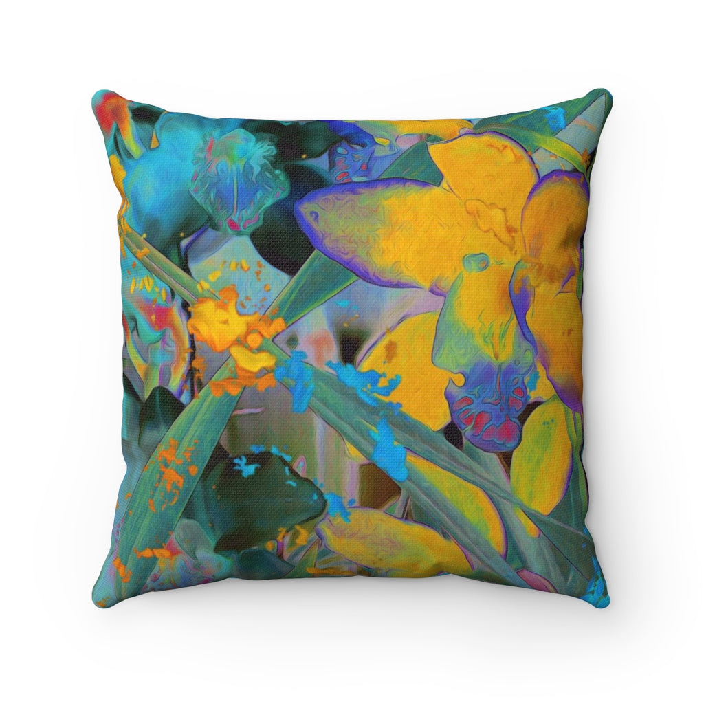 Square Pillow - Midnight Orchid 1