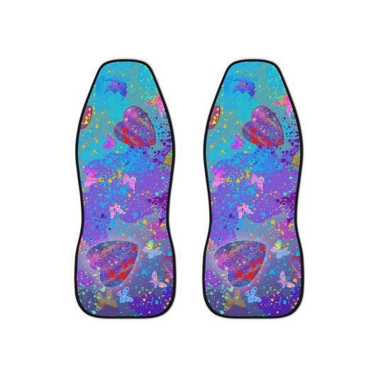 Car Seat Covers - Hearts and Butterflies