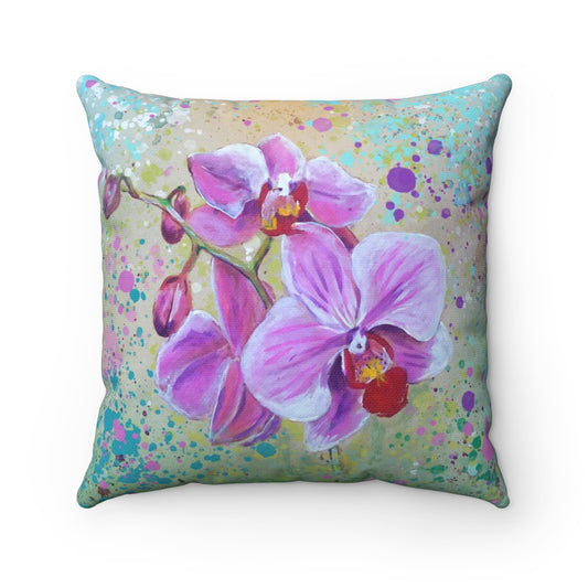 Square Pillow - Pink Orchid