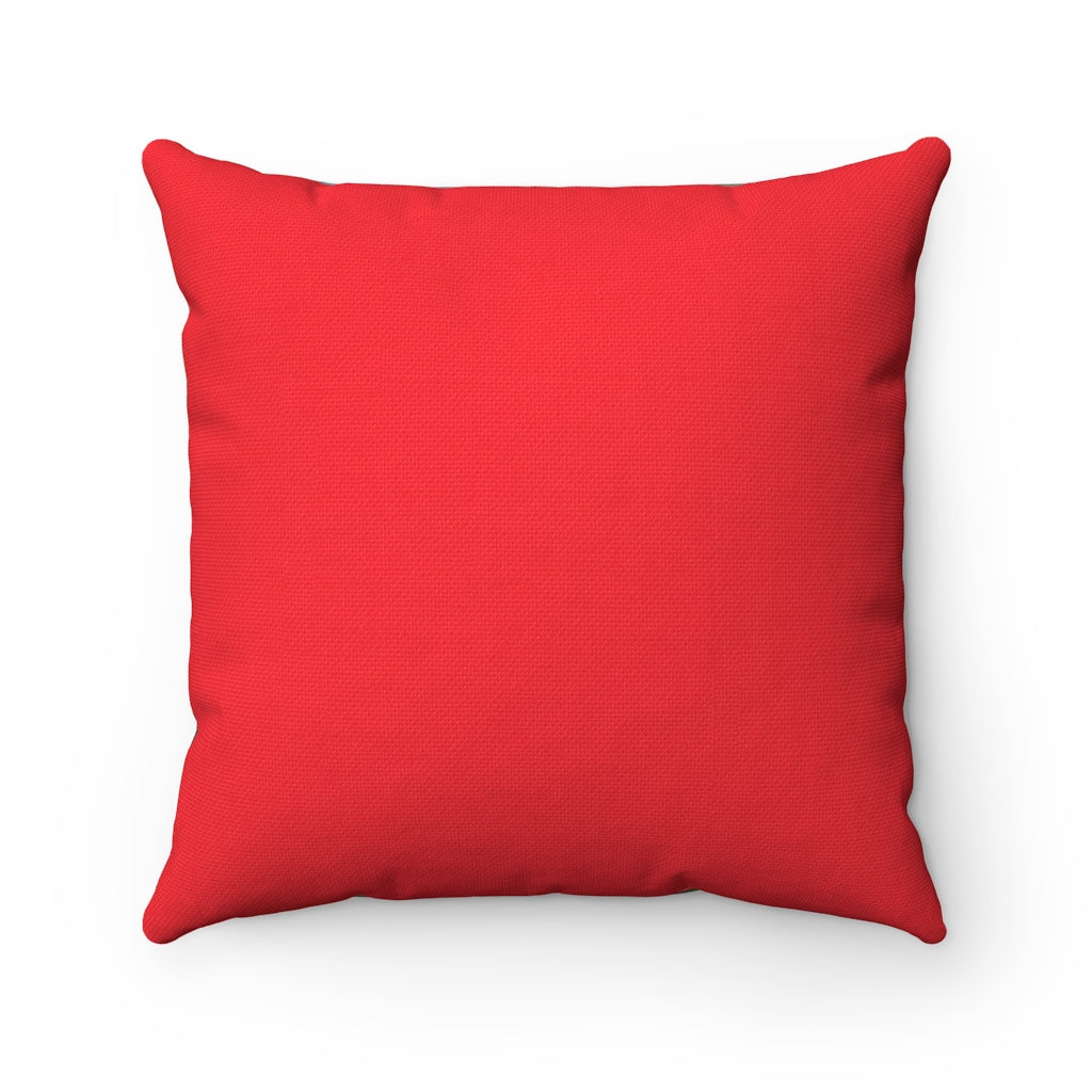 Square Pillow - Red Orchid