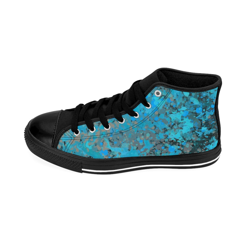 Women's High-top Sneakers - Tiger Blue