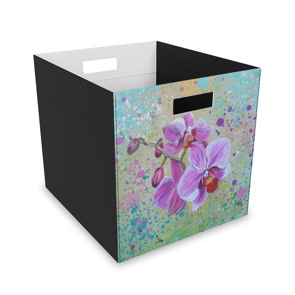 Felt Storage Box - Pink Orchid