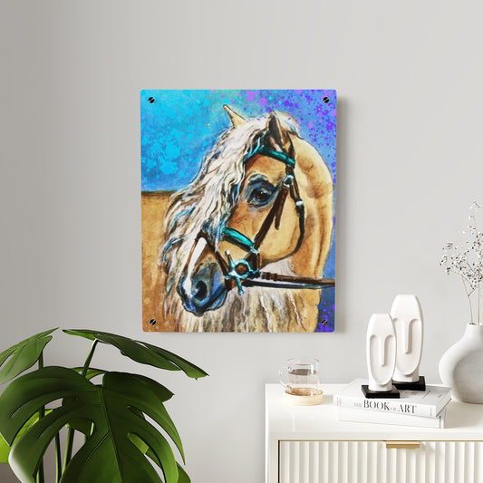 Acrylic Wall Art Panel - Haflinger Horse