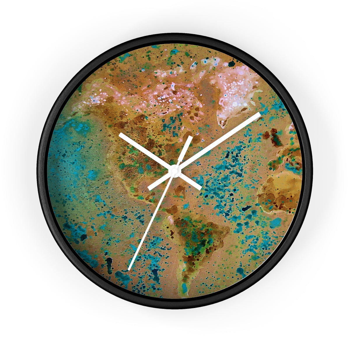Wall clock - World Map 1