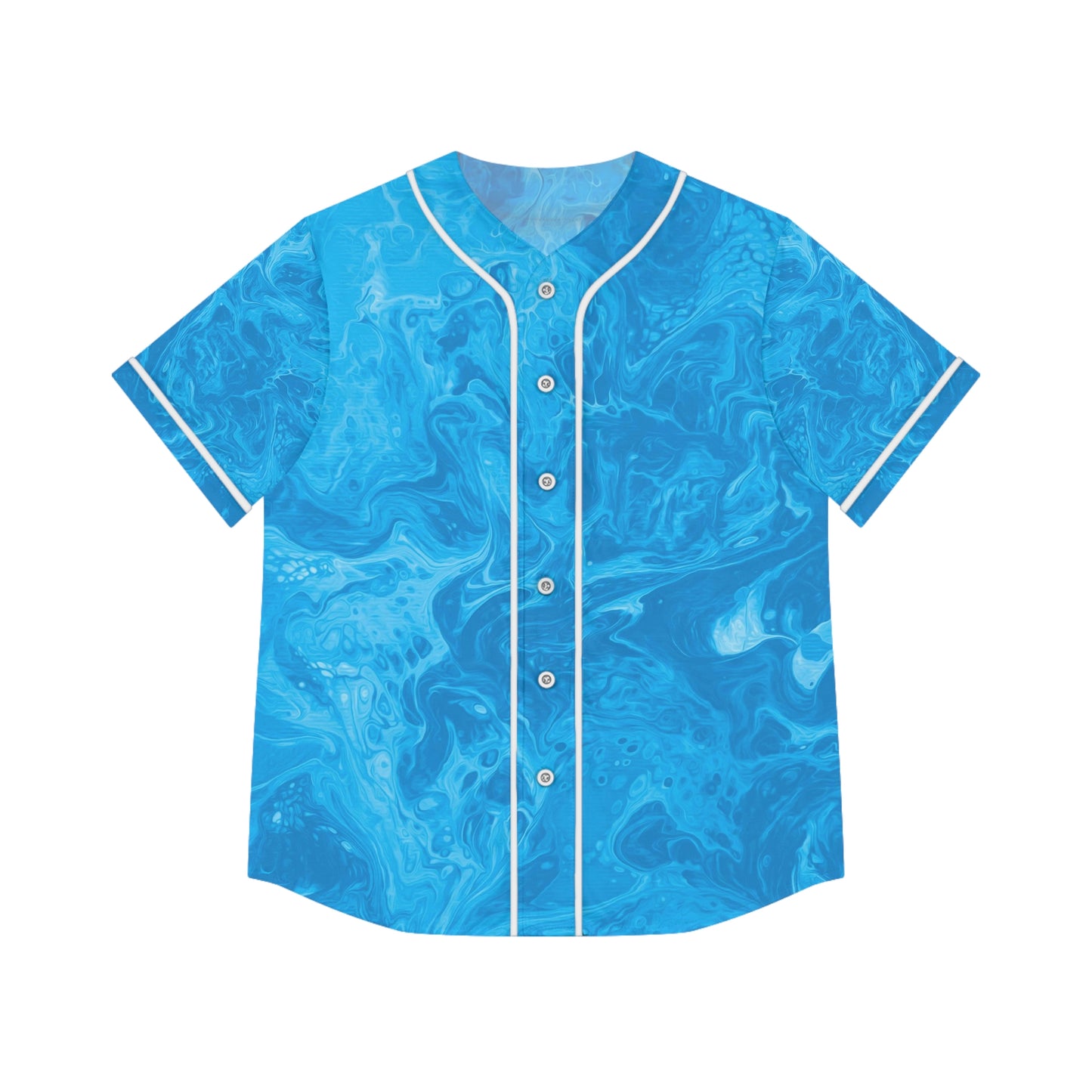 Women's Baseball Jersey - Life's Mystery-Jeans Blue