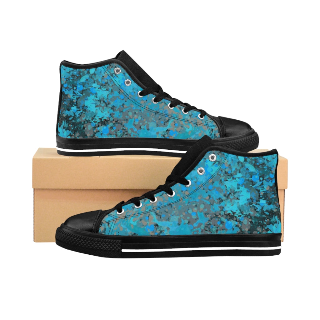 Women's High-top Sneakers - Tiger Blue