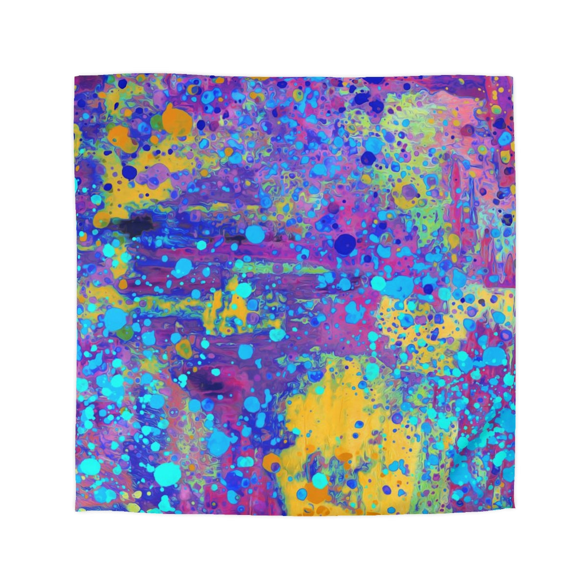 Microfiber Duvet Cover - Happy Splash/Multicolor