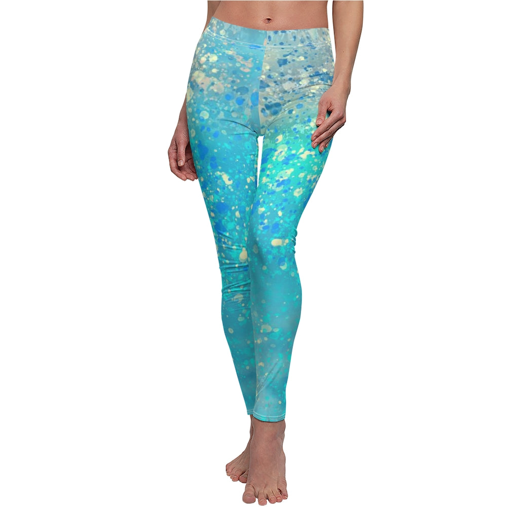 Sport & Casual Leggings - Turquoise Splash